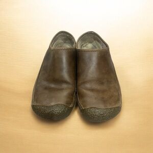 Keen Men's Ashland Brown Leather Slip on Shoes Size 8